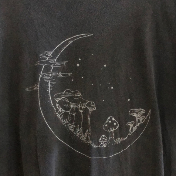 FOUND! Moon Mushroom Graphic Tee - Picture 2 of 2